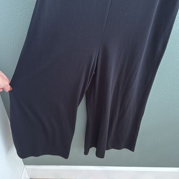 L*SPACE BLACK SLEEVELESS JUMPER WIDE LEG SZ L - Picture 4 of 9